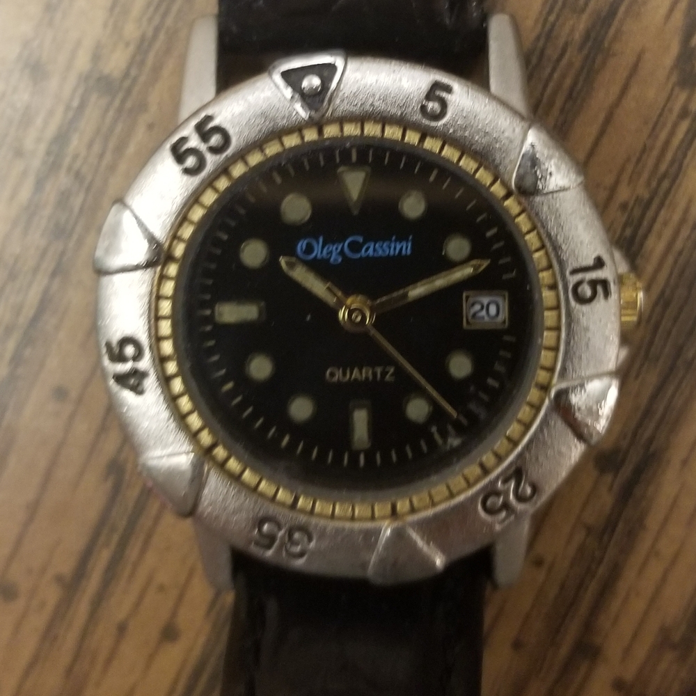 Vintage Oleg Cassini Women's Quartz Watch with Date